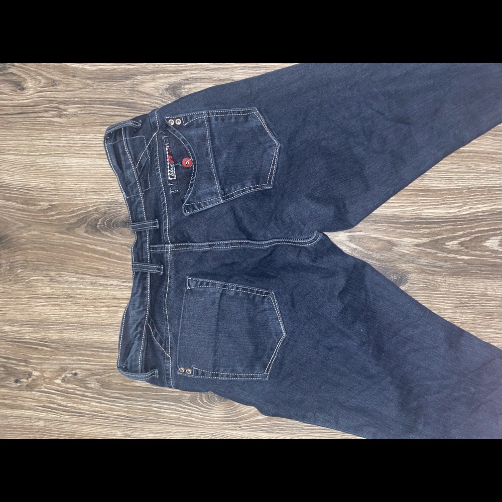 vintage blue cult low waisted jeans